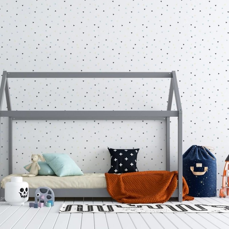 Papel de Parede Adesivo Triângulos Coloridos 69541 - Papel na Parede
