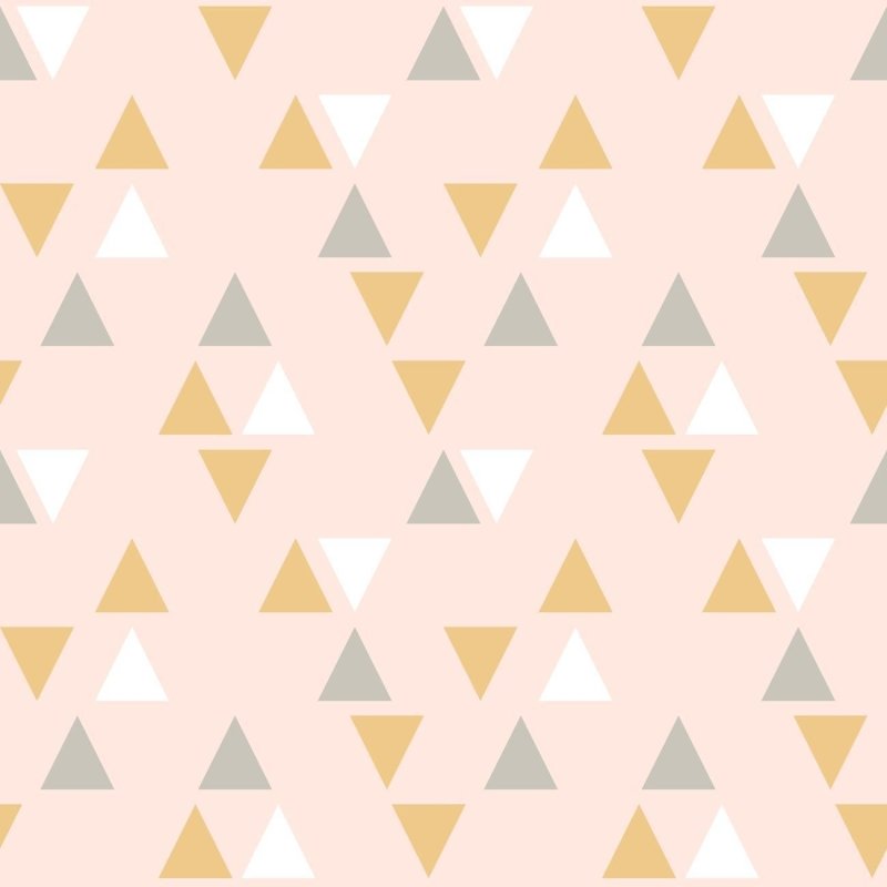 Papel de Parede Adesivo Triângulos em Fundo Rosa N06290 - Papel na Parede
