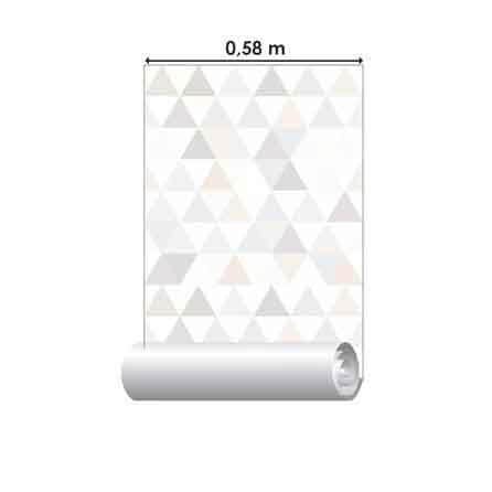 Papel de Parede Adesivo Triângulos Geométrico 645563 - Papel na Parede