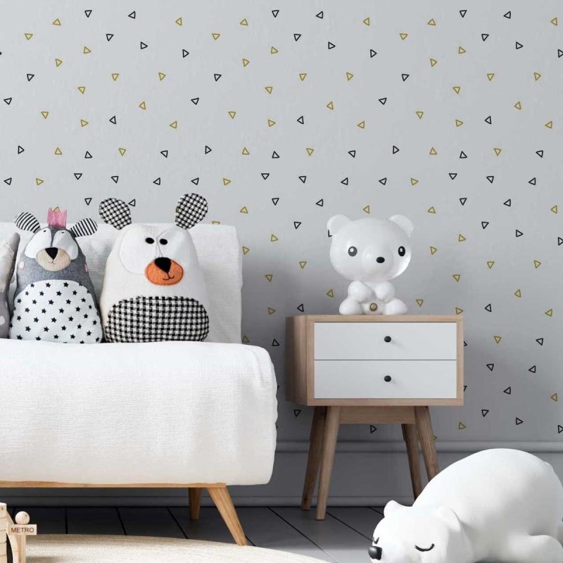 Papel de Parede Adesivo Triângulos Minimalistas N05041 - Papel na Parede