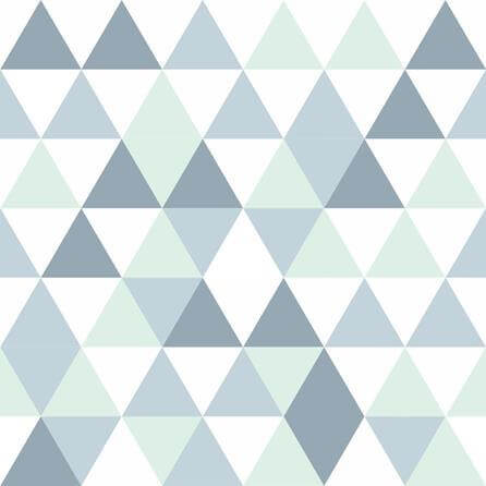 Papel de Parede Adesivo Triângulos Verde 25669 - Papel na Parede