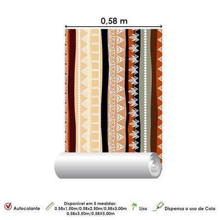 Papel de Parede Adesivo Tribal 12345 - Papel na Parede