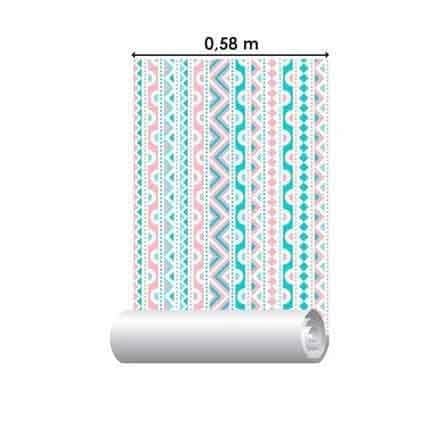 Papel de Parede Adesivo Tribal Tons Pastéis 212484652 - Papel na Parede