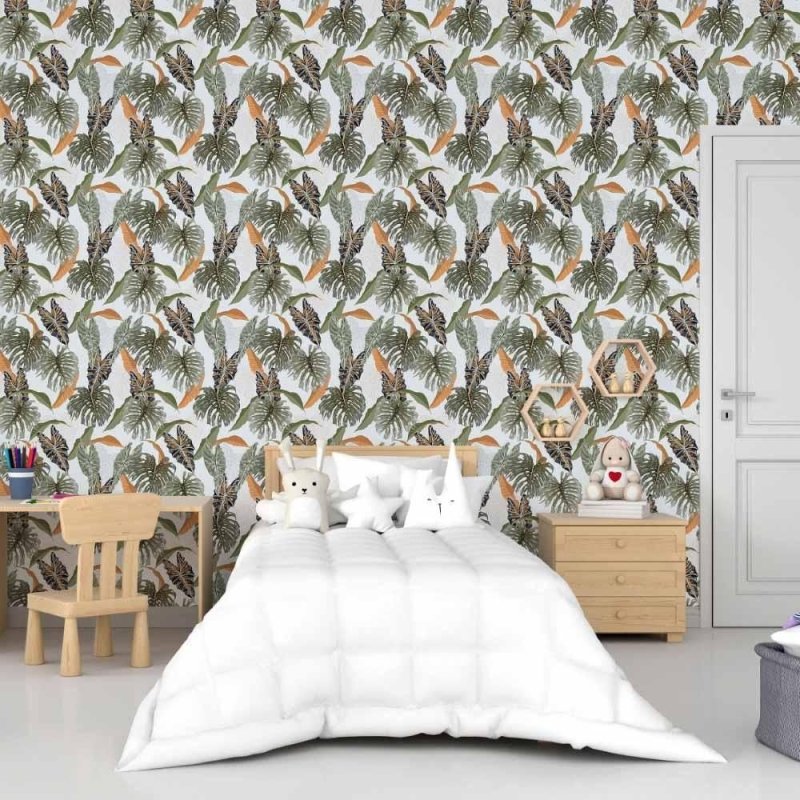 Papel de Parede Adesivo Tropical Folhas N015008 - Papel na Parede