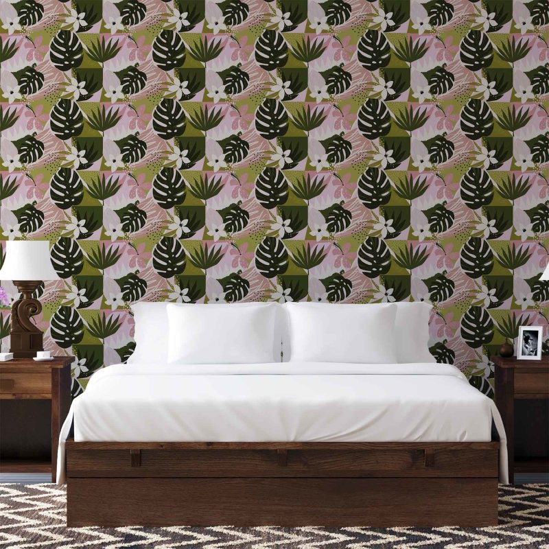 Papel de Parede Adesivo Tropical N818 - Papel na Parede