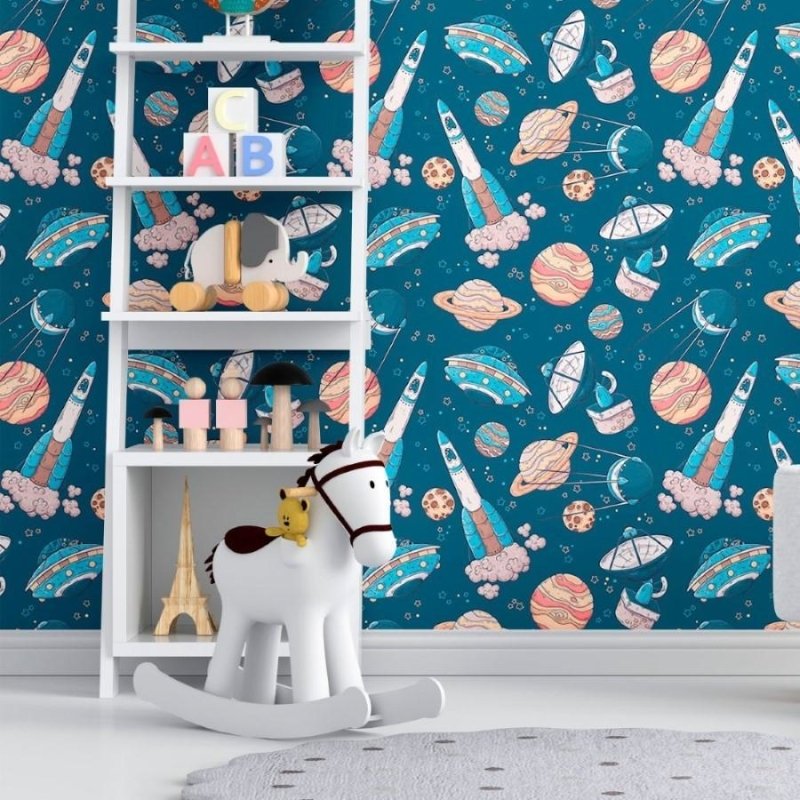 Papel de Parede Adesivo Universo Espaço Sideral N012053 - Papel na Parede