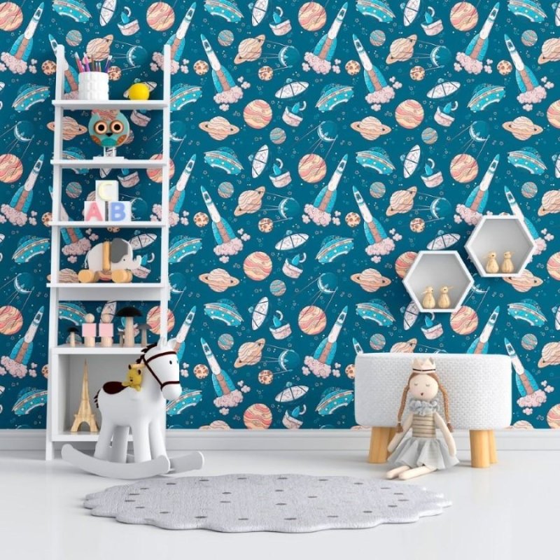 Papel de Parede Adesivo Universo Espaço Sideral N012053 - Papel na Parede