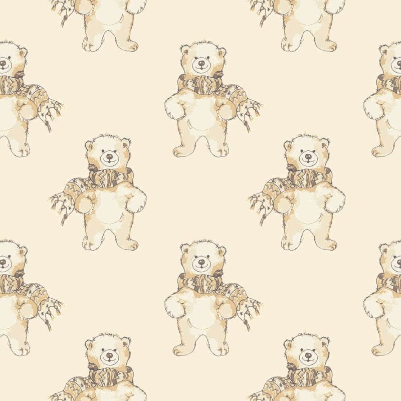 papel de parede Adesivo Ursinhos 213510082 - Papel na Parede