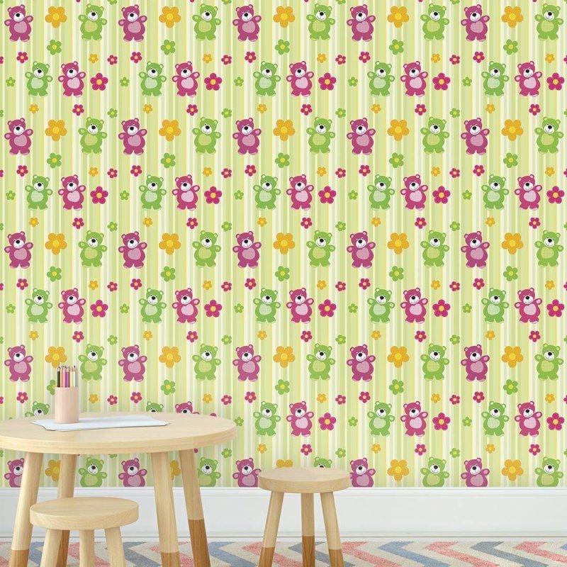 Papel de Parede Adesivo Ursinhos 823 - Papel na Parede