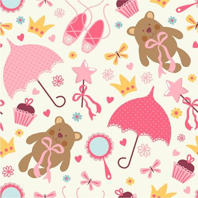 Papel de Parede Adesivo Urso Rosa 196787363 - Papel na Parede