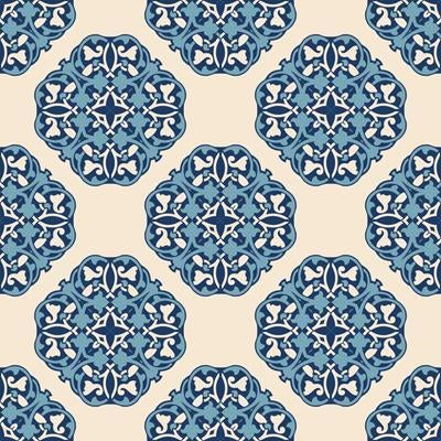 Papel de Parede Adesivo Vintage azul 211852918 - Papel na Parede