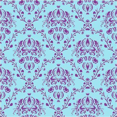 Papel de Parede Adesivo Vintage Azul e Roxo 9 - Papel na Parede