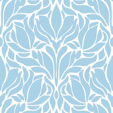 Papel de Parede Adesivo Vintage Azul Romântico 622541 - Papel na Parede
