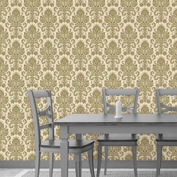 Papel de Parede Adesivo Vintage Bege 215 - Papel na Parede