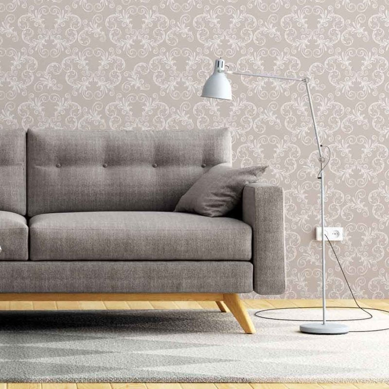 Papel de Parede Adesivo Vintage Bege Romântico 117311464 - Papel na Parede