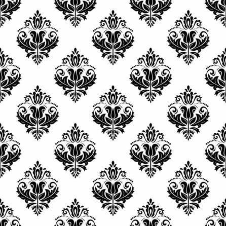 Papel de Parede Adesivo Vintage branco e preto 211403896 - Papel na Parede