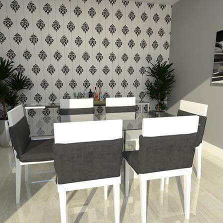 Papel de Parede Adesivo Vintage branco e preto 285434315 - Papel na Parede