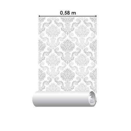 Papel de Parede Adesivo Vintage Cinza 01020 - Papel na Parede