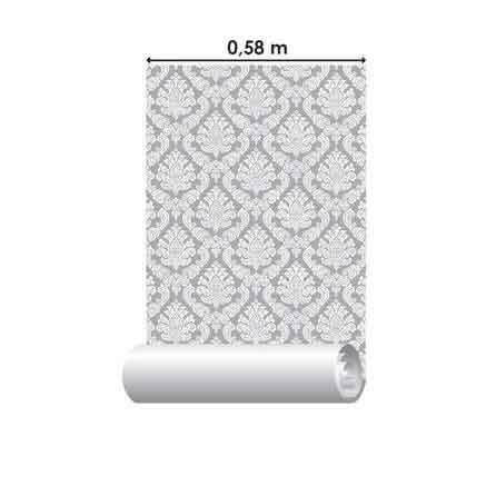 Papel de Parede Adesivo Vintage cinza 210197 - Papel na Parede