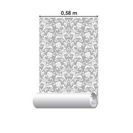 Papel de Parede Adesivo Vintage cinza 211649713 - Papel na Parede