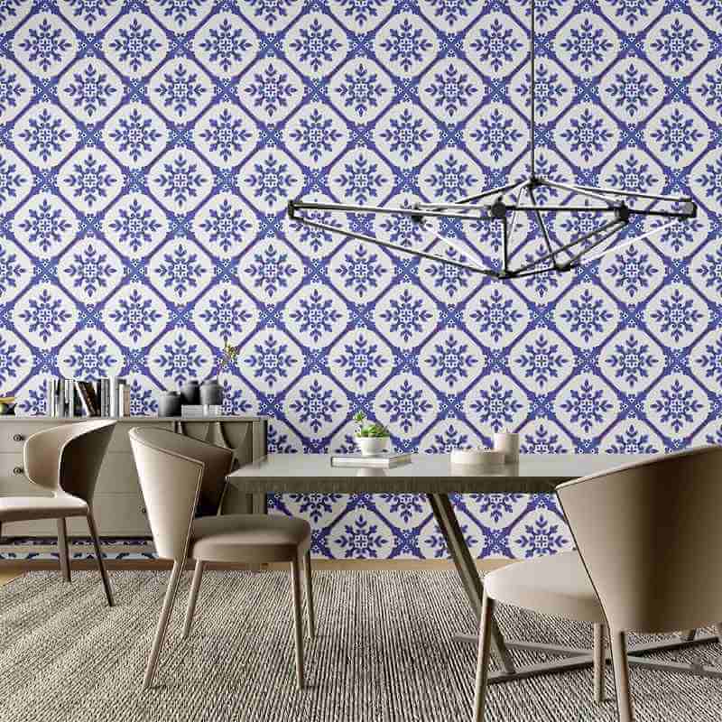 Papel de Parede Adesivo Vintage Floral N02084 - Papel na Parede