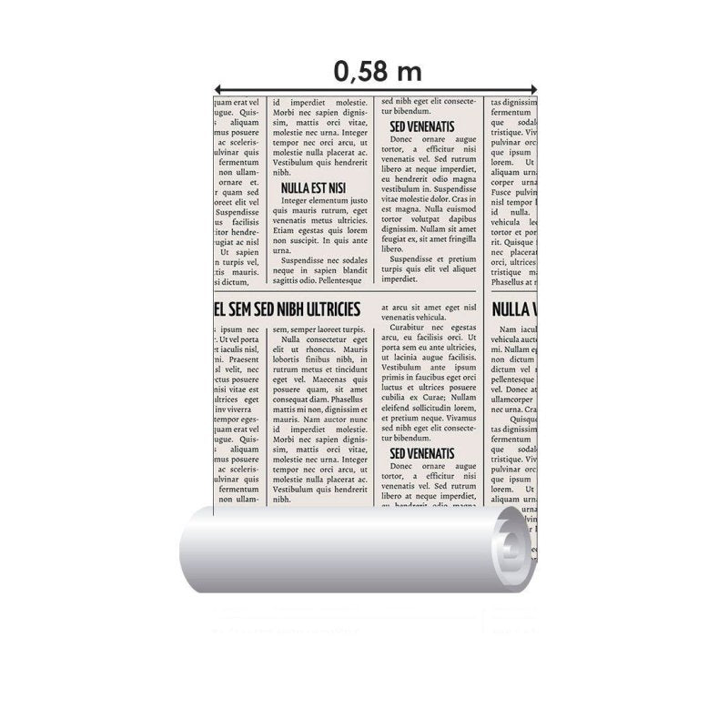 Papel de Parede Adesivo Vintage Jornal N013286 - Papel na Parede