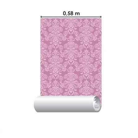 Papel de Parede Adesivo Vintage Lilás 138905234 - Papel na Parede
