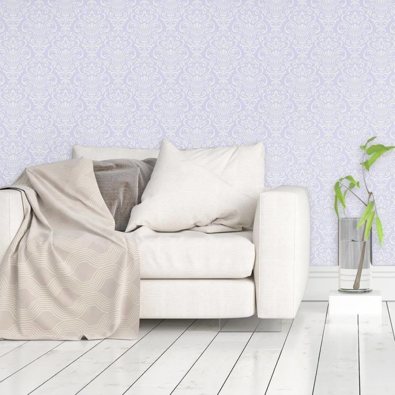 papel de parede Adesivo vintage lilás 2110 - Papel na Parede