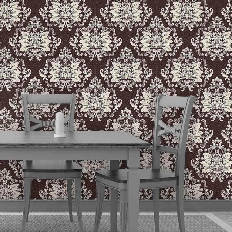 Papel de Parede Adesivo Vintage Marrom 129970565 - Papel na Parede