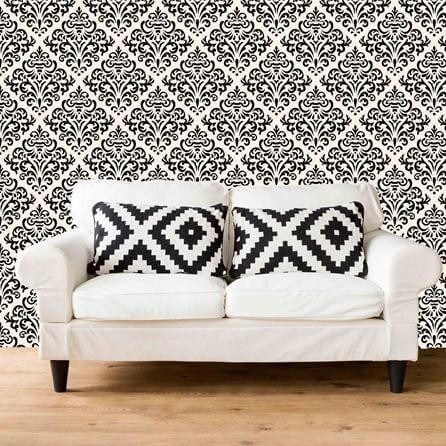 Papel de Parede Adesivo Vintage Preto 124026802 - Papel na Parede