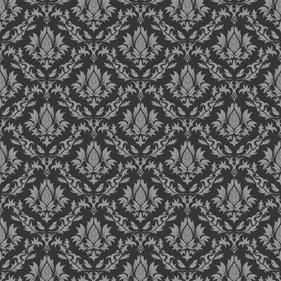 Papel de Parede Adesivo Vintage Preto 451 - Papel na Parede