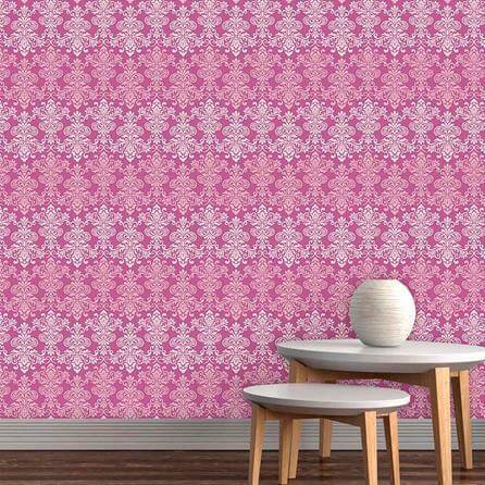 Papel de Parede Adesivo Vintage Rosa 137706521 - Papel na Parede
