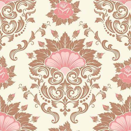 Papel de Parede Adesivo Vintage Rosa 138510062 - Papel na Parede