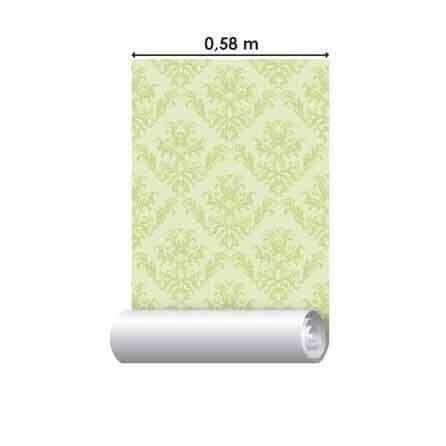 Papel de Parede Adesivo Vintage Verde 21 - Papel na Parede