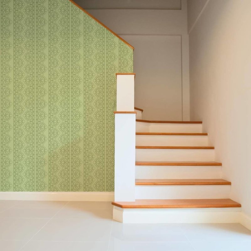 Papel de Parede Adesivo Vintage Verde 74726309 - Papel na Parede