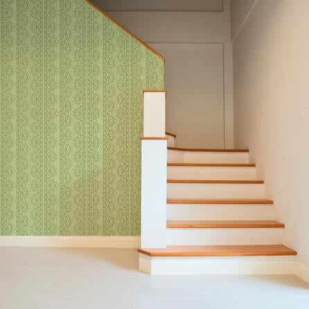 Papel de Parede Adesivo Vintage Verde 74726309 - Papel na Parede