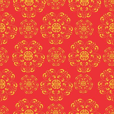 Papel de Parede Adesivo Vintage Vermelho e Amarelo 486 - Papel na Parede