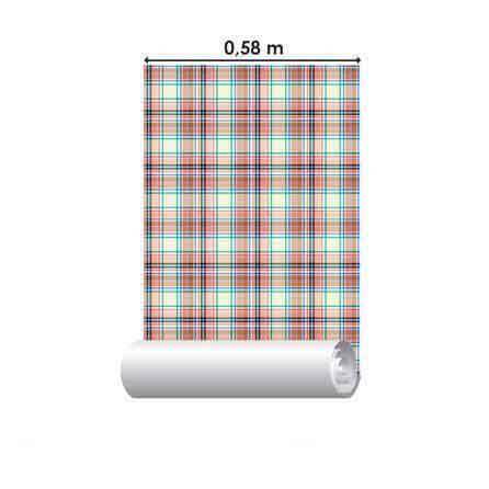 Papel de Parede Adesivo Xadrez colorido 47131768 - Papel na Parede