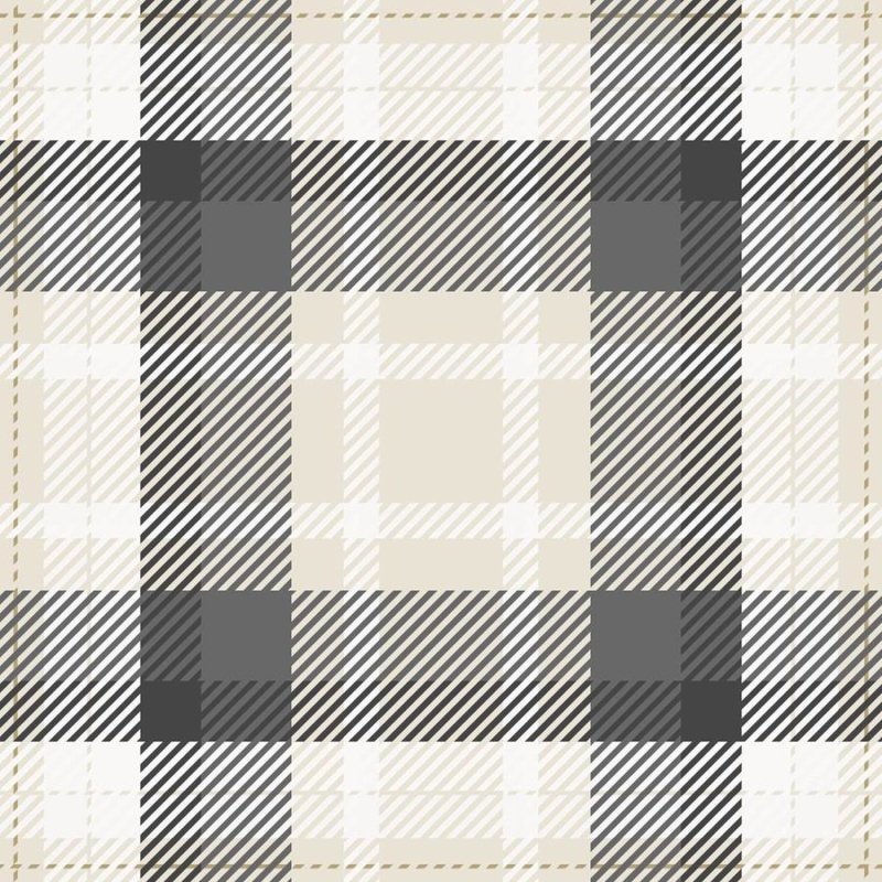 Papel de Parede Adesivo Xadrez Grande Preto N06233 - Papel na Parede