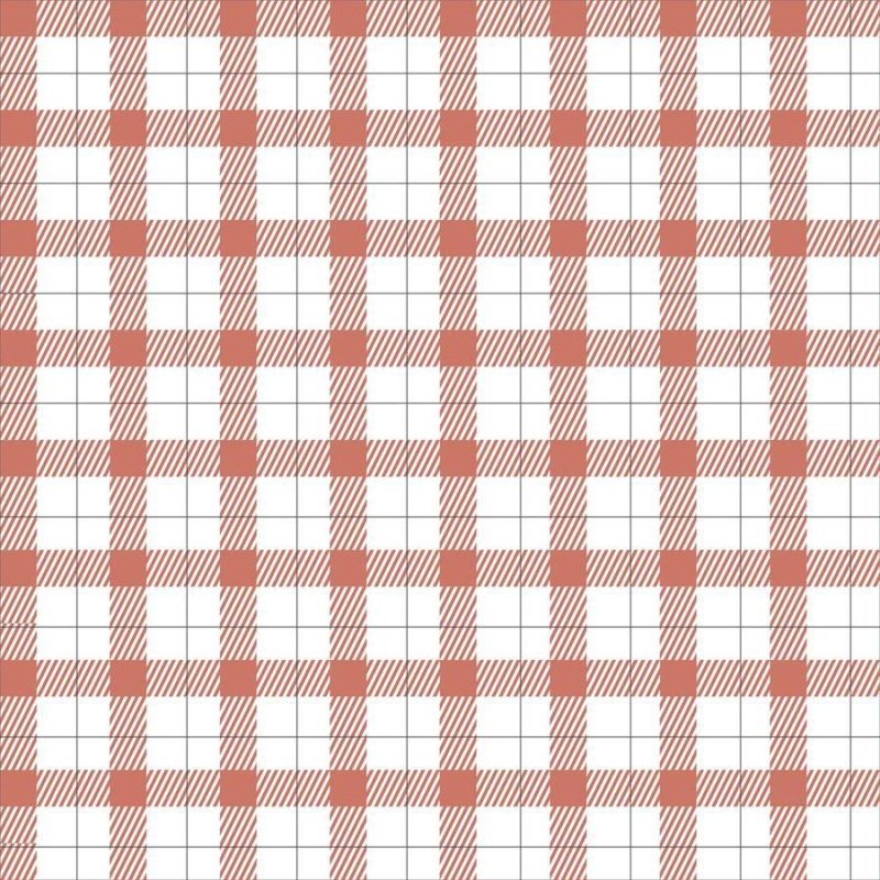 Papel de Parede Adesivo Xadrez Vermelho e Branco N06099 - Papel na Parede