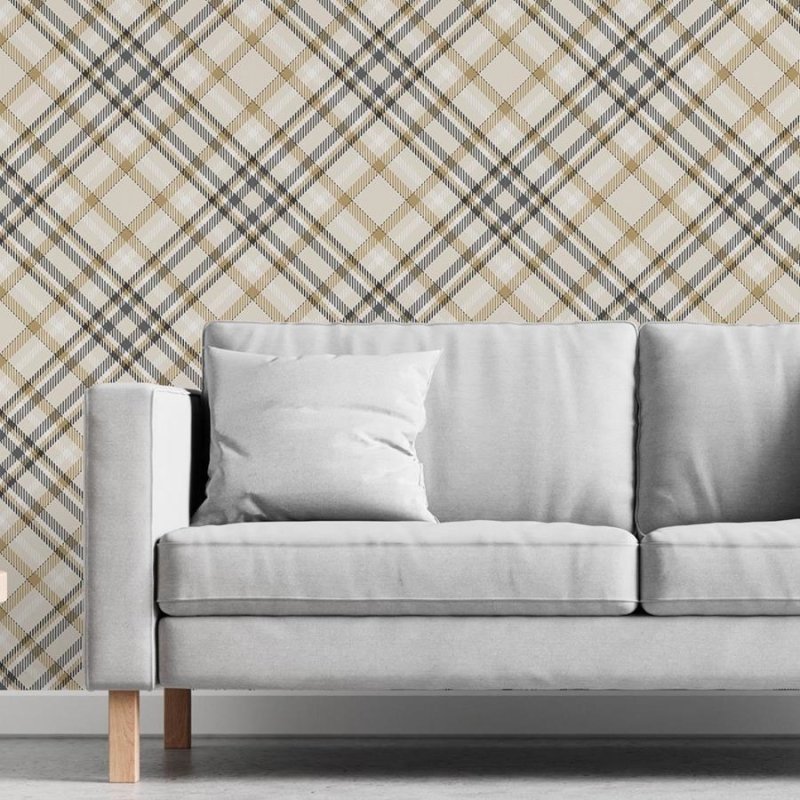 Papel de Parede Adesivo Xadrez vertical N06229 - Papel na Parede