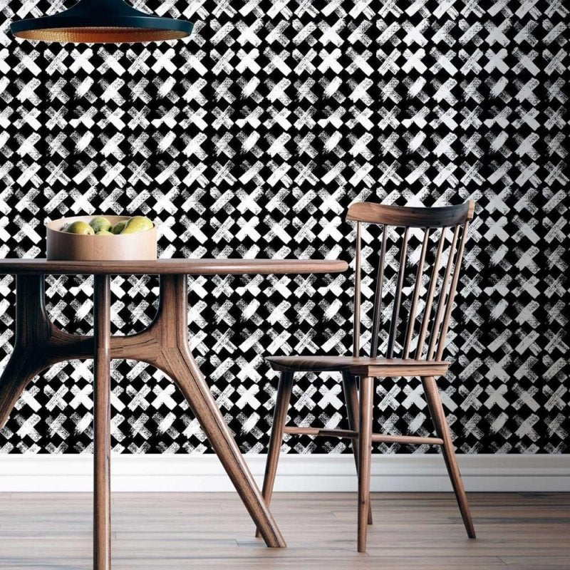 Papel de Parede Adesivo Xiz Abstrato Monocromático N08085 - Papel na Parede