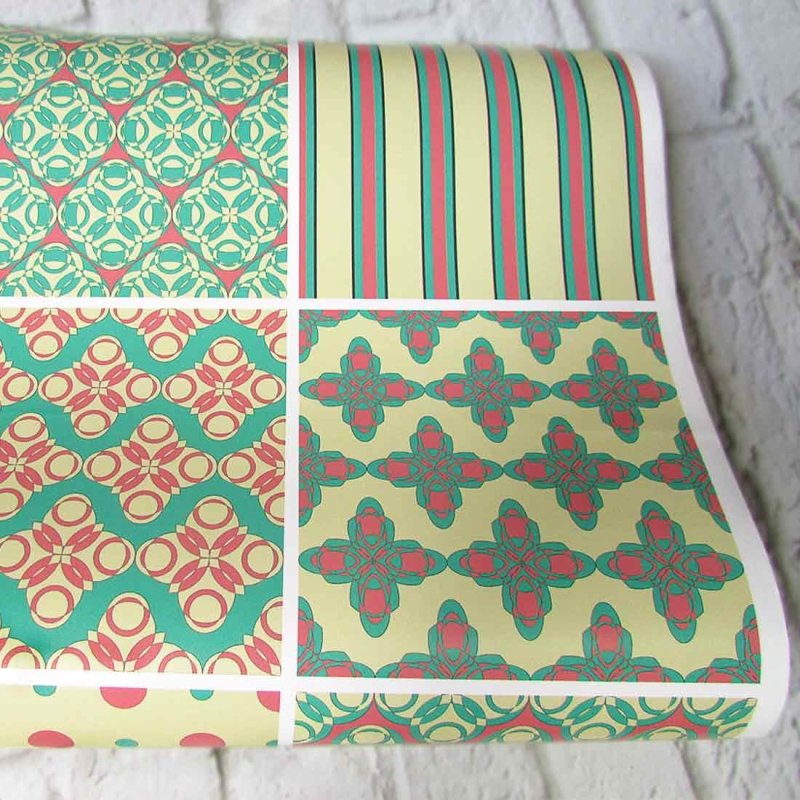 Papel de Parede Autocolante Azulejo Abstrato 306048548 - Papel na Parede