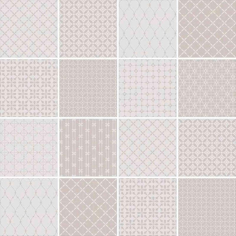 Papel de Parede Autocolante Azulejo Abstrato Cinza 285332147 - Papel na Parede
