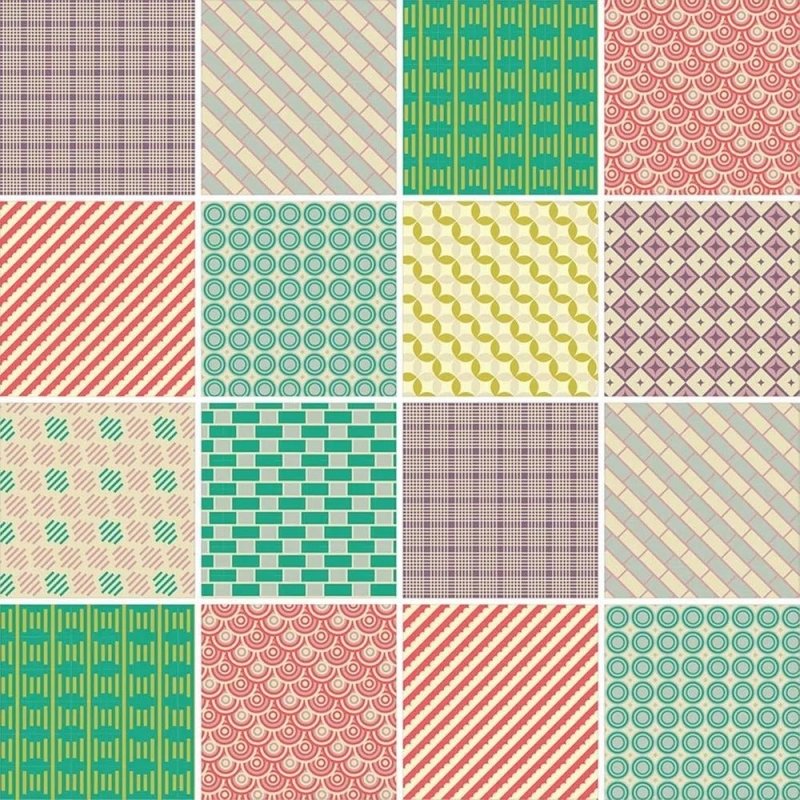 Papel de Parede Autocolante Azulejo Abstrato Colorido 239081530 - Papel na Parede