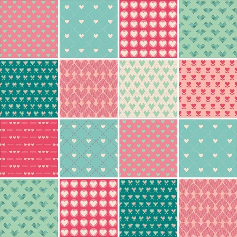 Papel de Parede Autocolante Azulejo Coração 245746348 - Papel na Parede