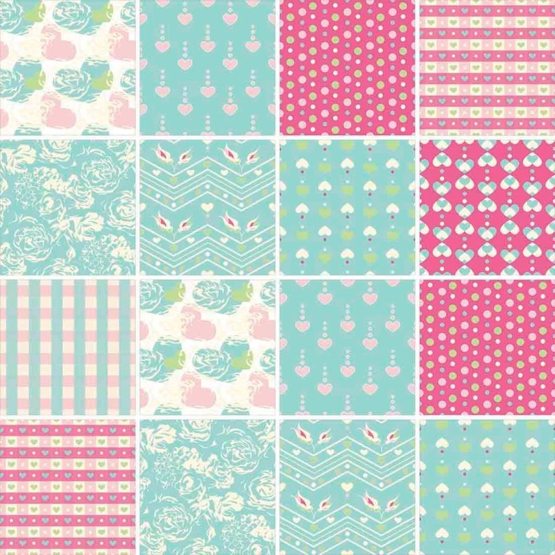 Papel de Parede Autocolante Azulejo Coração 324122738 - Papel na Parede