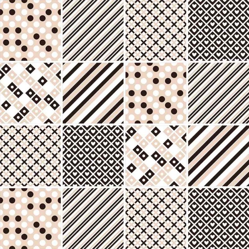 Papel de Parede Autocolante Azulejo geométrico 231038818 - Papel na Parede