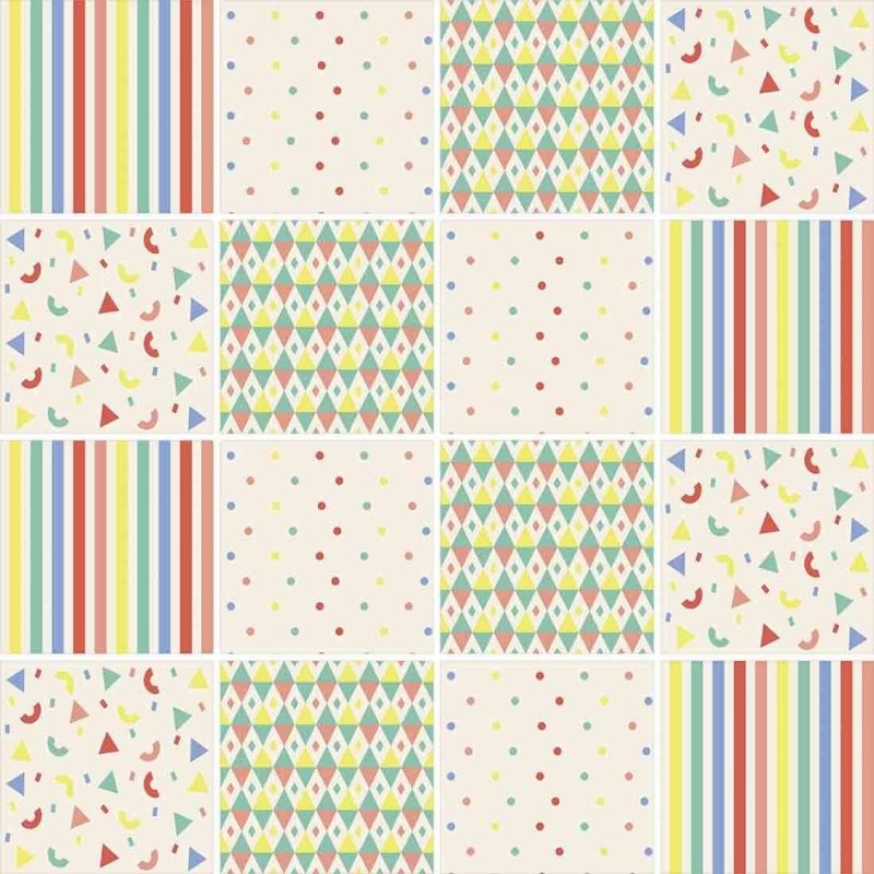 Papel de Parede Autocolante Azulejo Geométrico 313525919 - Papel na Parede