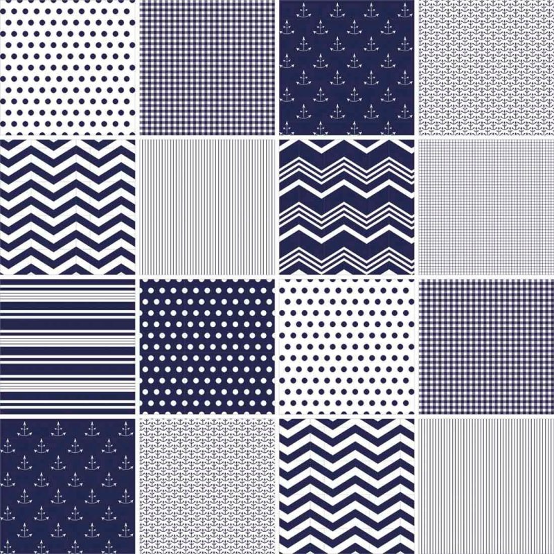 Papel de Parede Autocolante Azulejo Geométrico Azul 369346070 - Papel na Parede